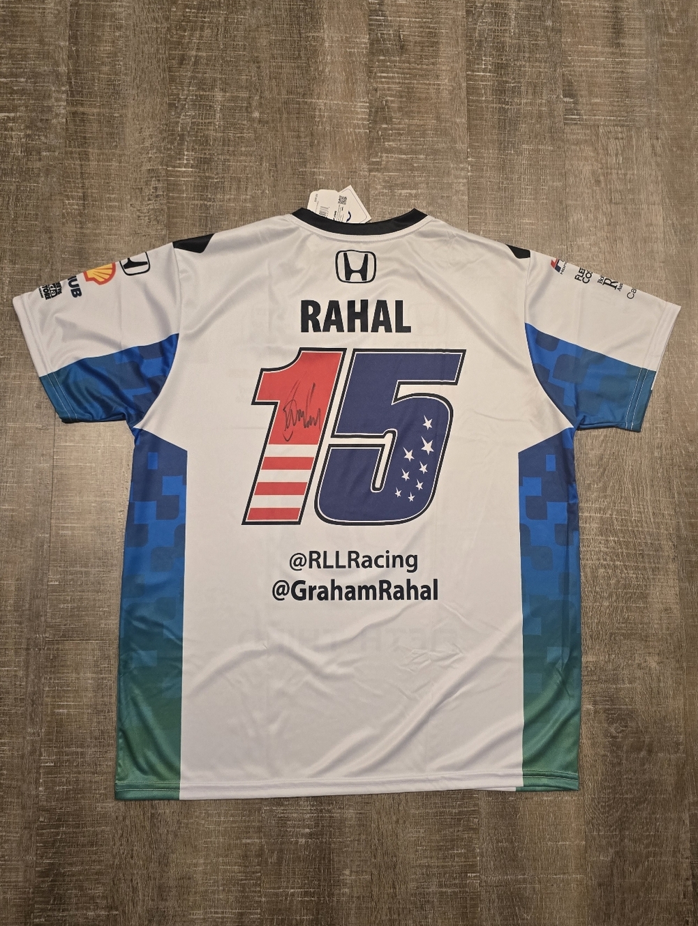 NWT, IndyCar, Graham Rahal, Signed 2025 Jersey, RLL Racing, Sz S